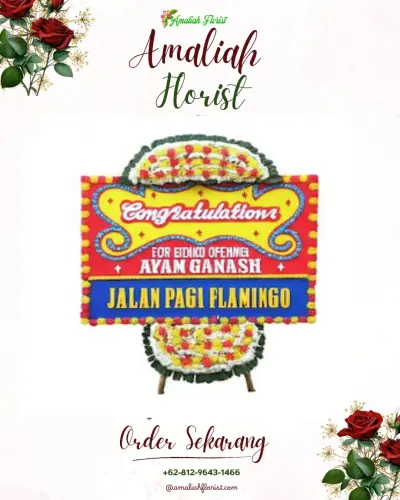 Bunga Papan Congratulation di Talang Semut
